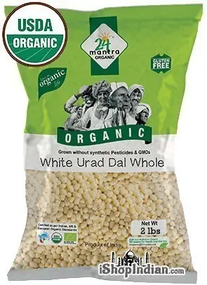 24 Mantra Organic Urad Whole Without Skin 2Lbs