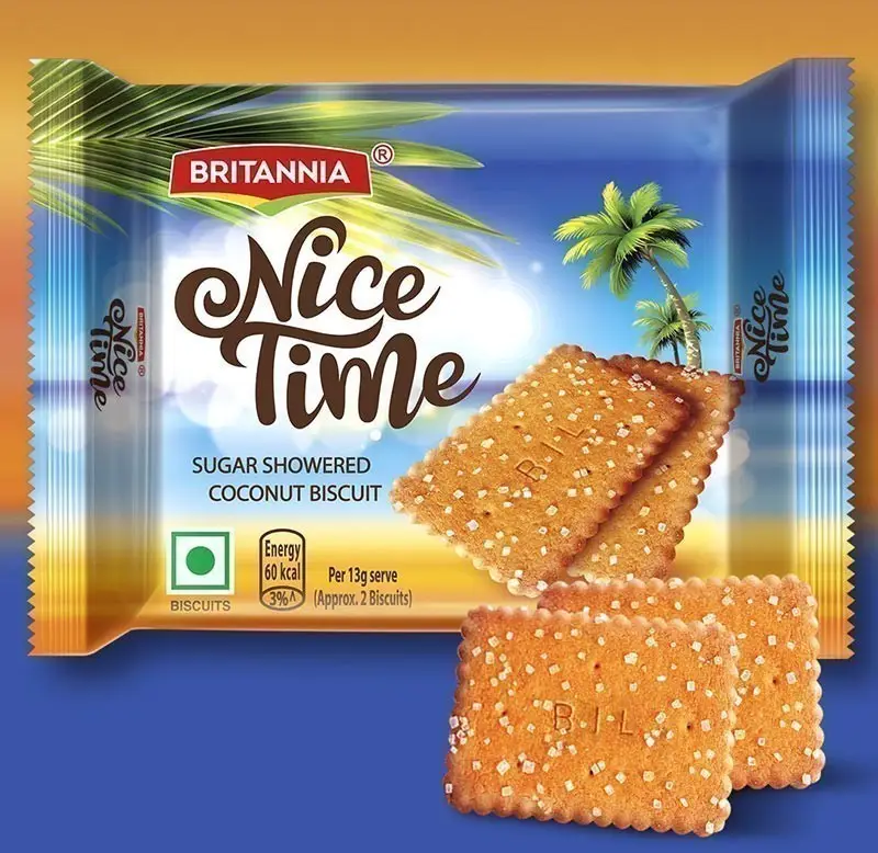 Britannia Nice Time Coconut Biscuits 2.8Oz