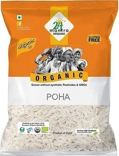 24 Mantra Organic Poha (beaten Rice) 2Lbs