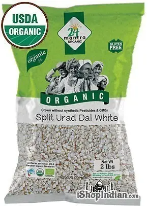 24 Mantra Organic Urad Dal Washed 2Lbs