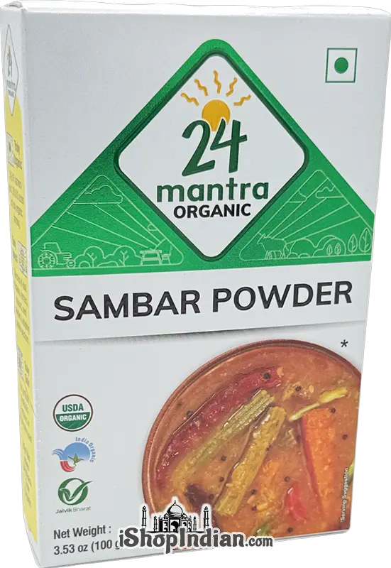 24 Mantra Organic Sambar Powder 3.5Oz
