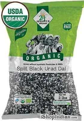 24 Mantra Organic Urad Black Split 2Lbs