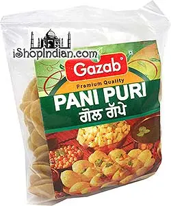 Gazab Ready To Cook Pani Puri 350Gm