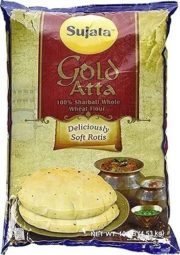 Sujata Gold Chakki Atta (wheat Flour) 10Lbs