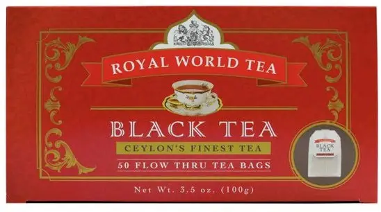 Royal World Ceylon's Finest Black Tea Bags 50Bag