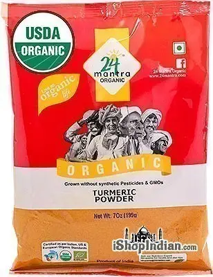 24 Mantra Organic Turmeric Powder 7Oz