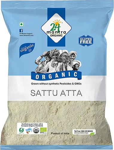 24 Mantra Organic Sattu Flour (roasted Gram Flour) 2Lbs