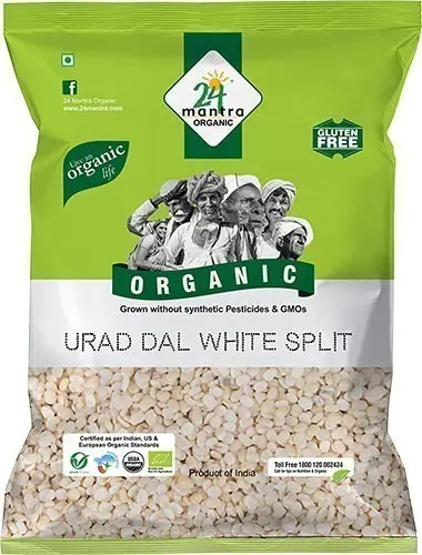 24 Mantra Organic Urad Dal Washed 4Lbs