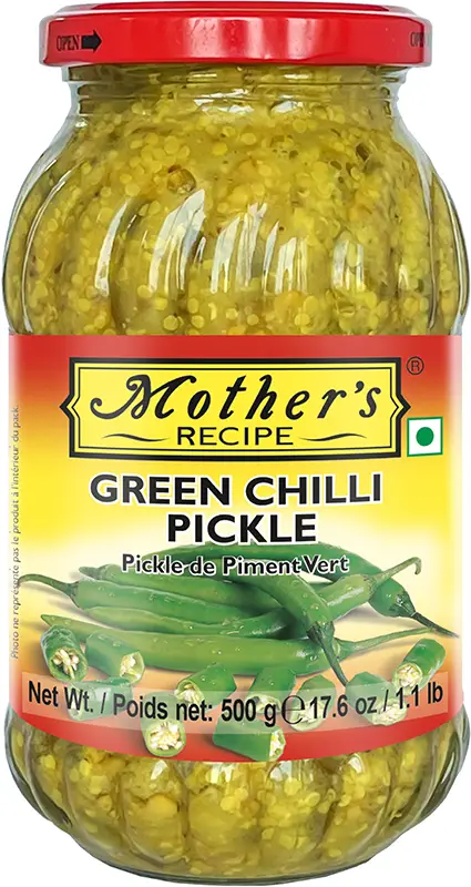 Mother's Recipe Green Chili Pickle 250Gm
