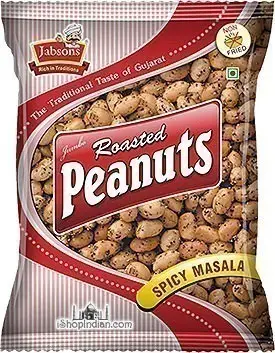 Jabsons Roasted Peanuts - Spicy Masala 140Gm