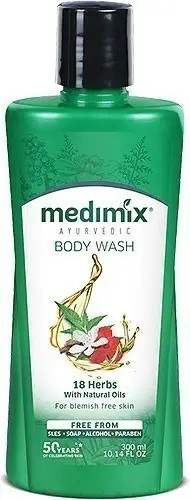 Medimix Ayurvedic Body Wash - 18 Herbs With Natural Oils (for Blemish Free Skin) 300Ml