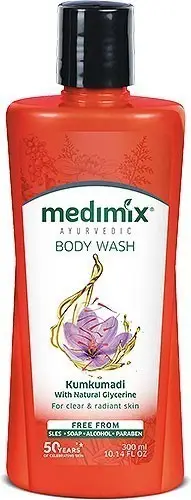 Medimix Ayurvedic Body Wash - Kumkumadi With Natural Glycerine - For Clear And Radiant Skin 300Ml
