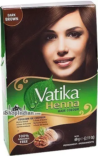 Vatika Henna Hair Colors - Dark Brown 60Gm