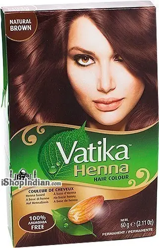 Vatika Henna Hair Colors - Natural Brown 60Gm