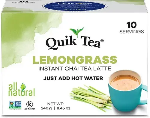 Quik Tea - Instant Lemongrass Chai 10Count