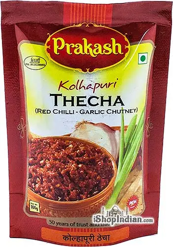 Prakash Kolhapuri Thecha Red Chilli - Garlic Chutney 100Gm