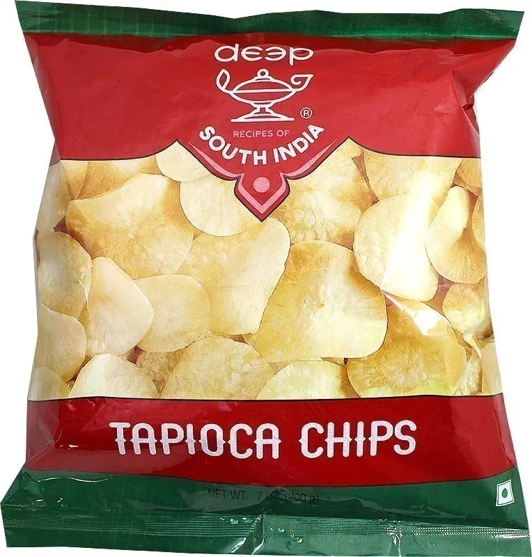 Deep South India Tapioca Chips (plain) 7Oz