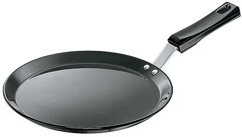 Futura Hard Anodised Flat Tava Griddle  10-inch  With Plastic Handle 1Count