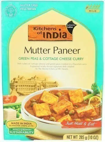 Kitchens Of India Mutter Paneer - Green Peas & Cottage Cheese Curry (ready-to-eat) 1Pack