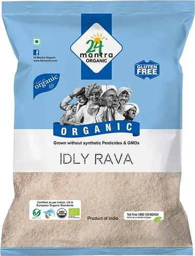 24 Mantra Organic Idli Rava (cream Of Rice) 4Lbs