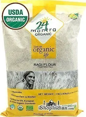 24 Mantra Organic Ragi (finger Millet) Flour 4Lbs