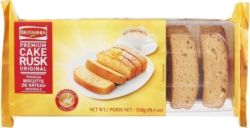 Britannia Premium Cake Rusk - Original 550Gm