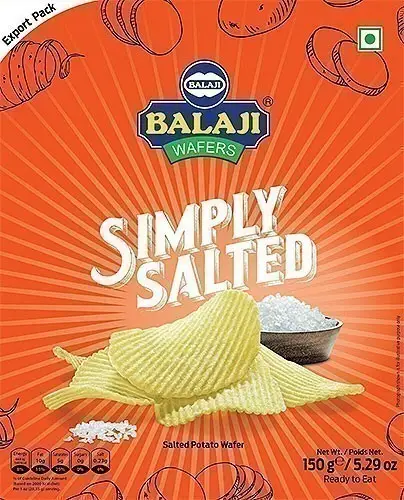 Balaji Wafers Simply Salted Potato Chips 150Gm
