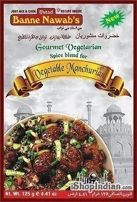 Ustad Banne Nawab's Vegetable Manchurian Spice Mix 1Pack