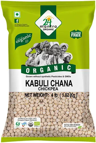 24 Mantra Organic Chick Peas / Kabuli Chana / Garbanzos 4Lbs