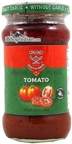 Deep South India Tomato Pickle Without Garlic 1Pack