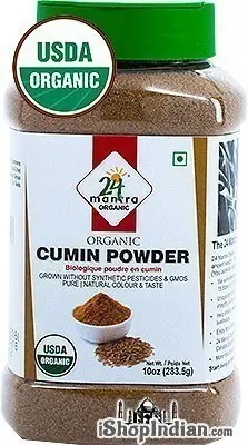 24 Mantra Organic Cumin Powder Jar 283Gm