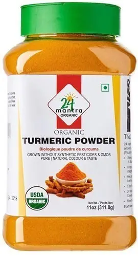 24 Mantra Organic Turmeric Powder jar