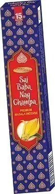 Maharani Sai Baba Nag Champa Premium Masala Incense 15Pcs