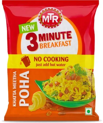 Mtr 3 Minute Breakfast - Khatta Meetha Poha 160Gm