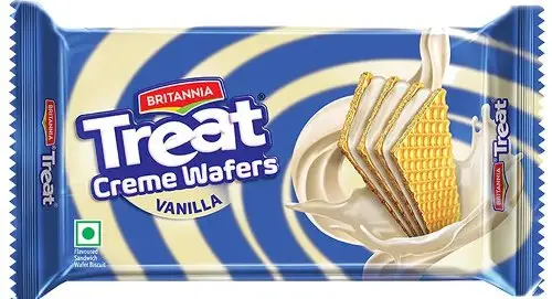Britannia Treat Creme Wafers - Vanilla 150Gm