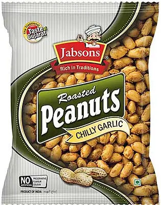 Jabsons Roasted Peanuts - Chilly Garlic 140Gm