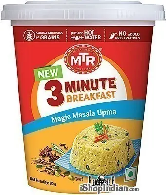Mtr 3 Minute Breakfast - Instant Masala Upma In Cup 80Gm