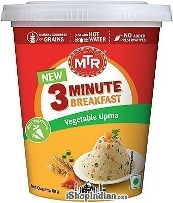 Mtr 3 Minute Breakfast - Instant Vegetable Upma In Cup 80Gm