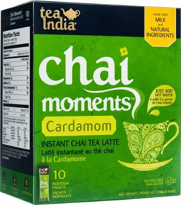 Tea India Chai Moments - Instant Cardamom Tea 10Bag