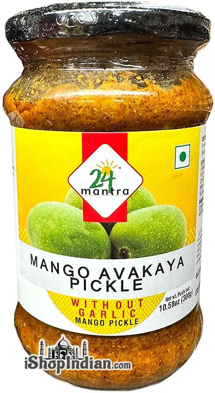 24 Mantra Mango Avakaya Pickle Without Garlic 300Gm