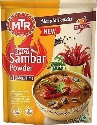 Mtr Sambar Powder - Spicy - Extra Hot 100Gm