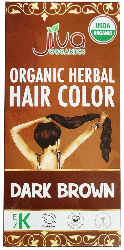 Jiva Organics Dark Brown Hair Dye 1Pack