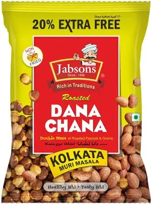 Jabsons Roasted Dana Chana - Kolkata Muri Masala 180Gm