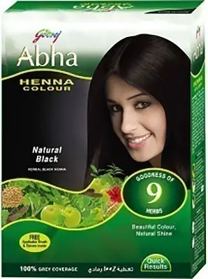 Godrej Abha Henna Color - Natural Black 60Gm