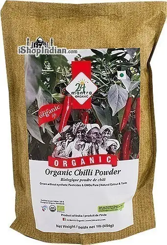24 Mantra Organic Chili Powder 1Lbs