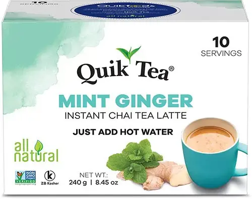 Quik Tea - Instant Mint Ginger Chai 10Count