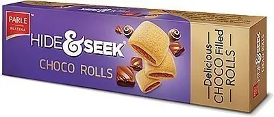 Parle Hide & Seek Choco Rolls Cookies 125Gm
