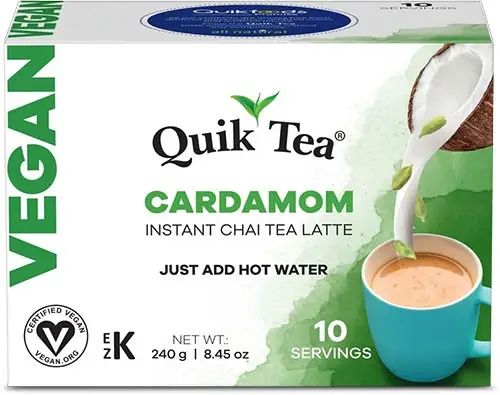 Quik Tea - Instant Vegan Cardamom Chai 10Pack