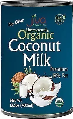 Jiva Organics Unsweetened Organic Coconut Milk 400Ml
