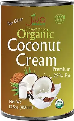 Jiva Organics Unsweetened Organic Coconut Cream 13.5Oz